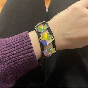 Tarina Tarantino bracelet. The shine on this baby is a true eye catcher.